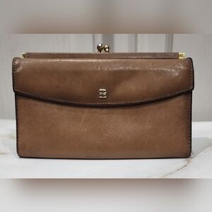 Bosca Vintage Leather French Purse Long Wallet